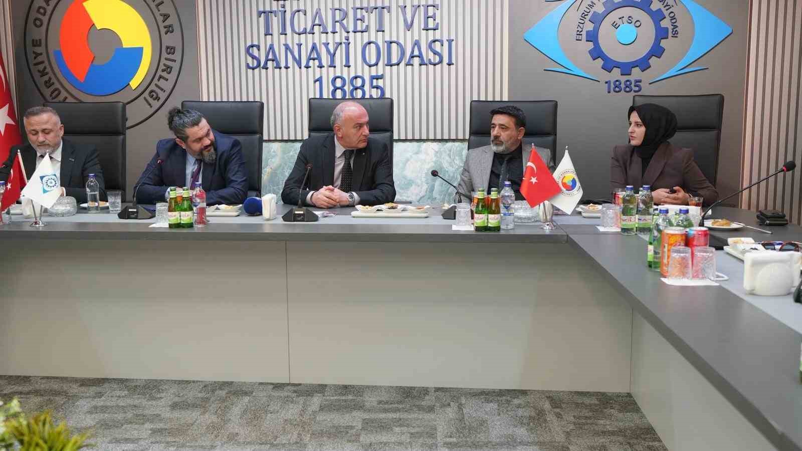 ERSİAD heyetinden ETSO’ya ziyaret: Erzurum’un stratejik önemi masaya yatırıldı
