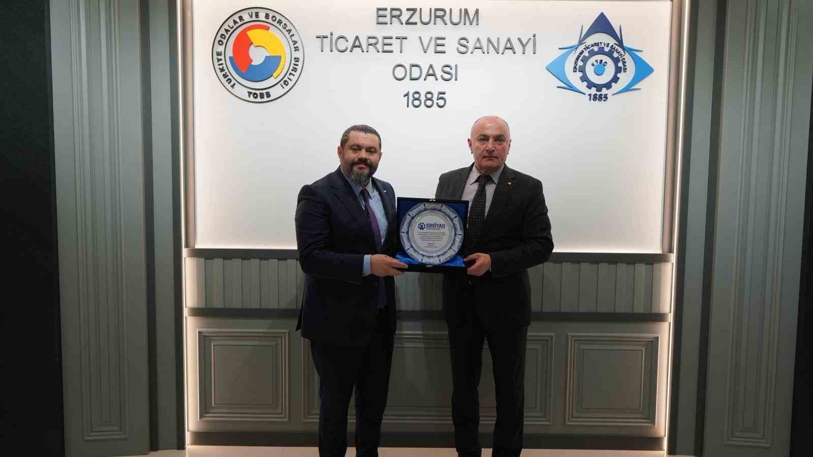 ERSİAD heyetinden ETSO’ya ziyaret: Erzurum’un stratejik önemi masaya yatırıldı
