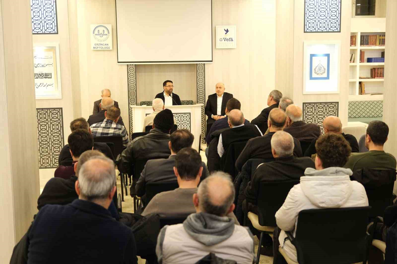 Erzincan İl Müftülüğünden hayırsever iş insanlarıyla istişare toplantısı

