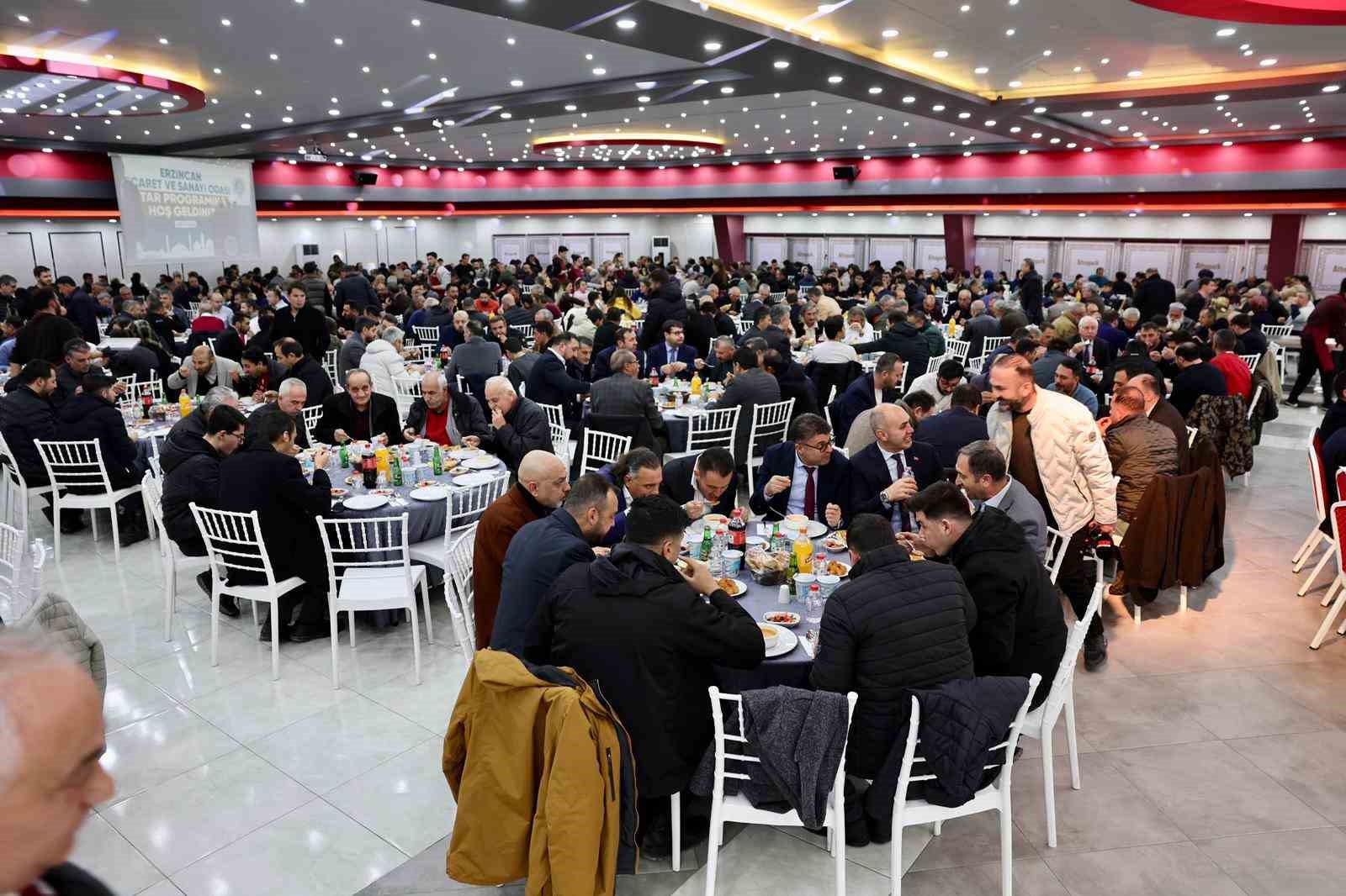 Erzincan TSO’nun iftar programı yoğun katılımla gerçekleştirildi
