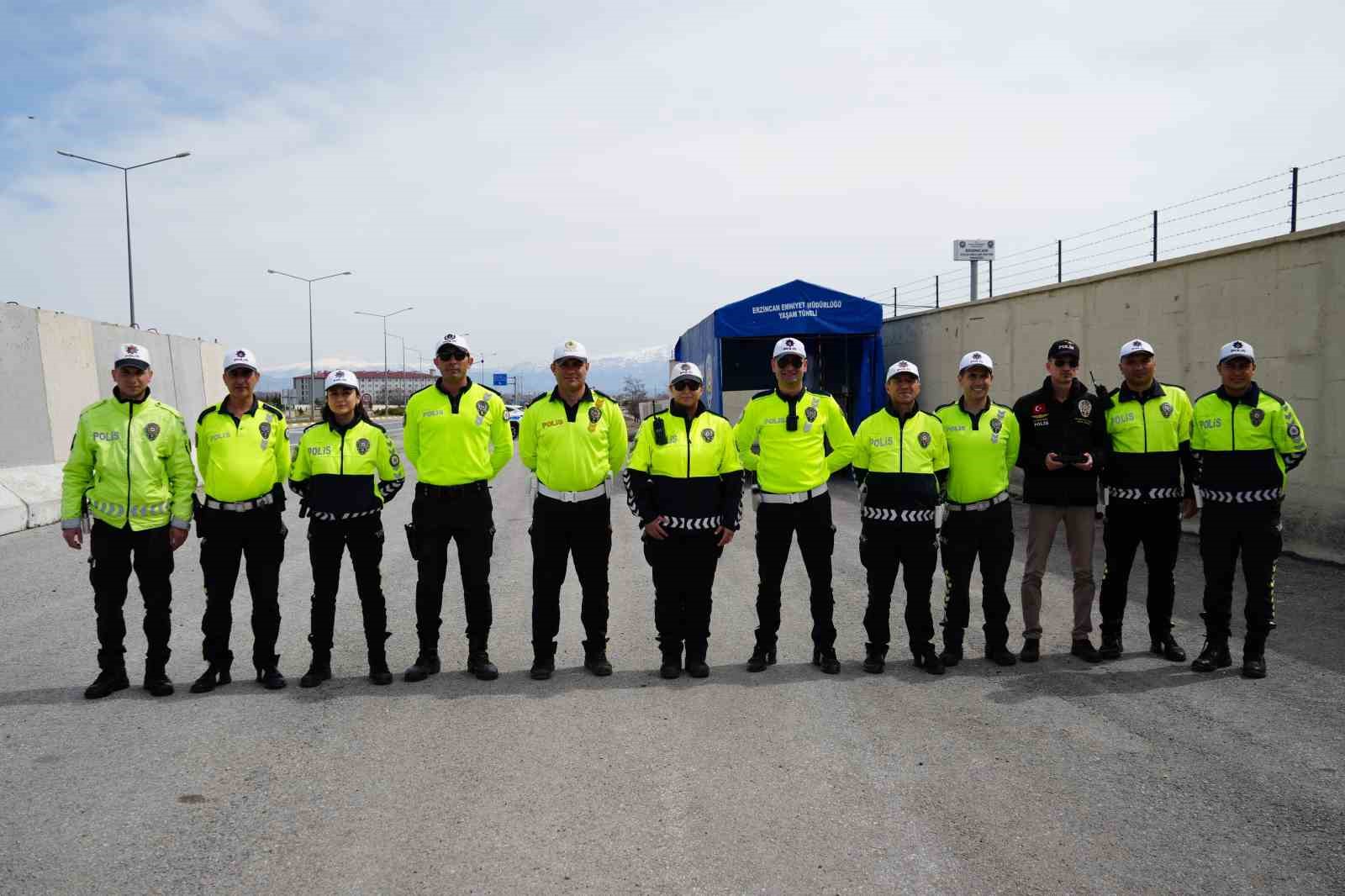 Erzincan’da bayram tatilinde 11 bin 611 araç denetlendi
