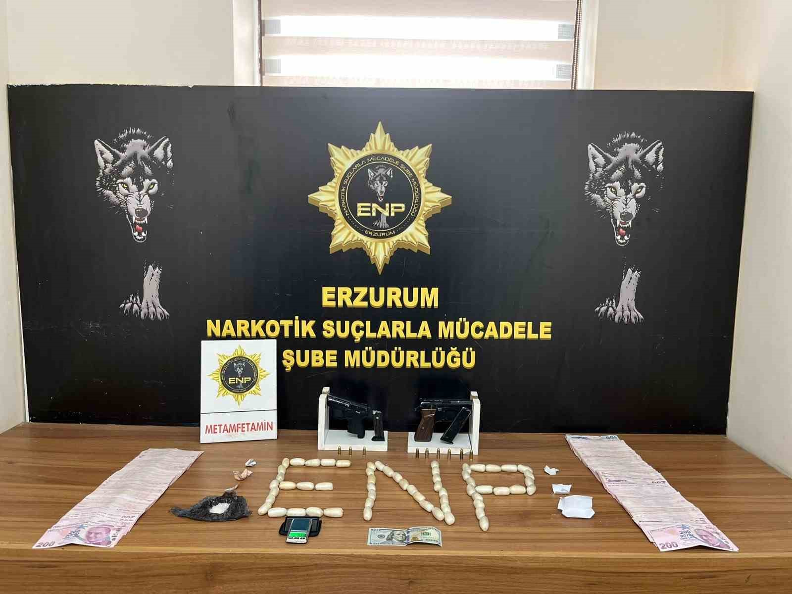Erzurum polisinden uyuşturucu ve uyuşturucu tacirlerine geçit yok
