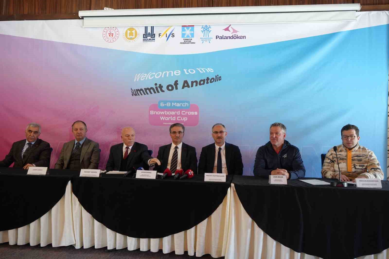 Erzurum’da FIS SBX Snowboard Dünya Kupası heyecanı
