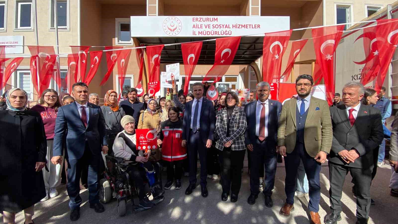 Erzurum’da "Kan Bağışı Hayat Kurtarır" kampanyasına yoğun katılım
