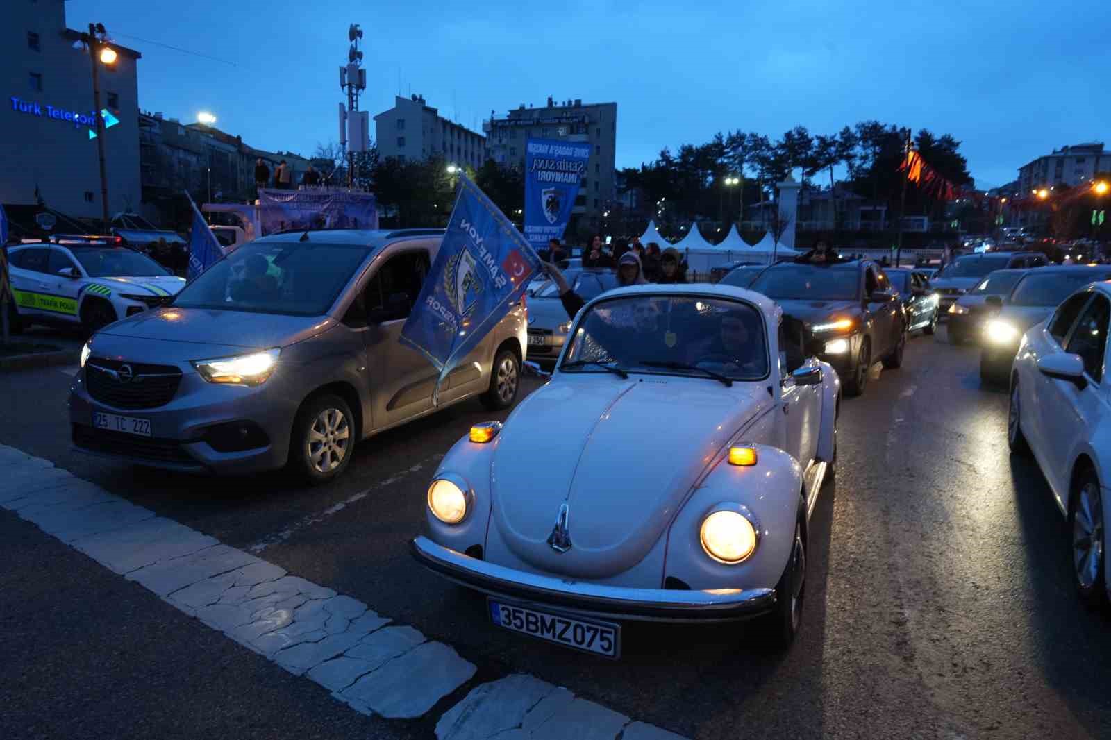 Erzurum’da Süper Lig coşkusu caddelere sığmadı
