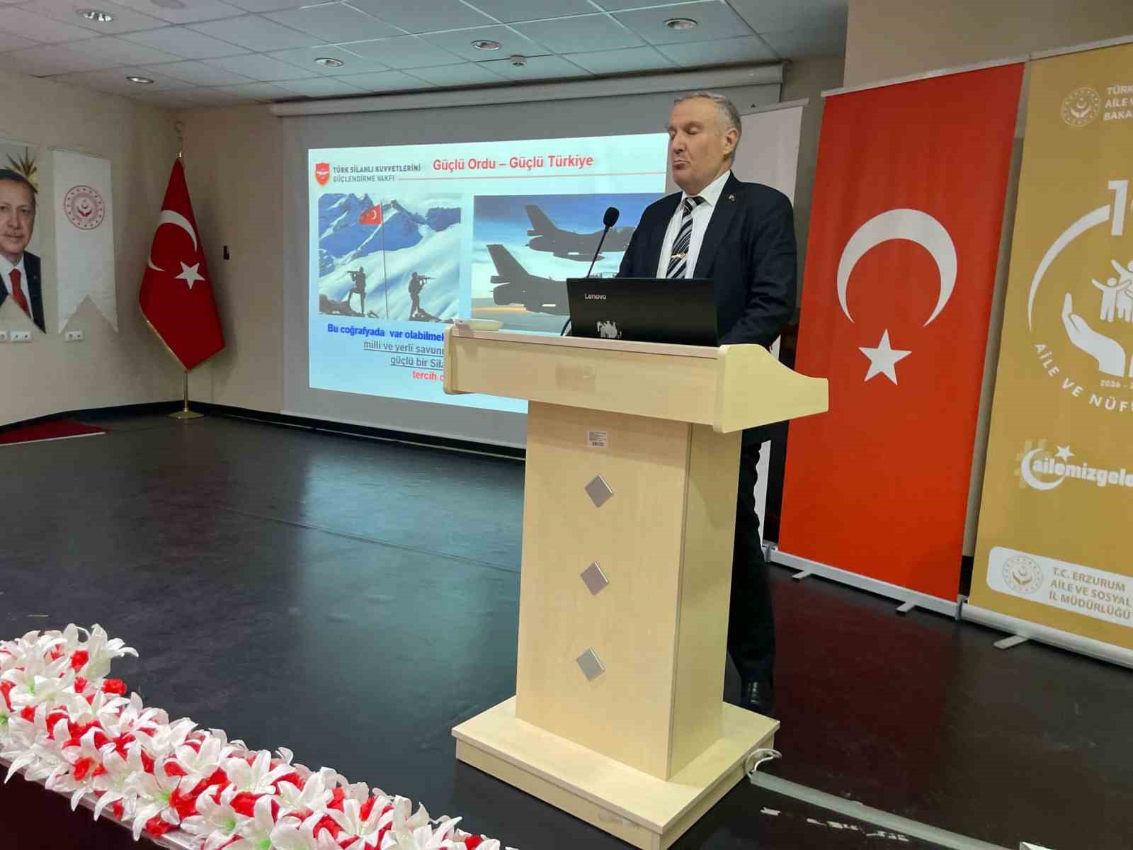 Erzurum’da TSK Güçlendirme Vakfı’nın faaliyetleri paylaşıldı
