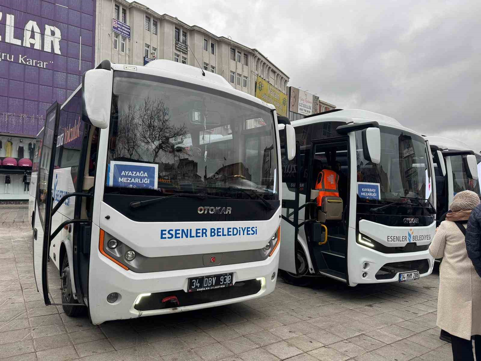 Esenler’de kabir ziyaretleri için ücretsiz servis hizmeti
