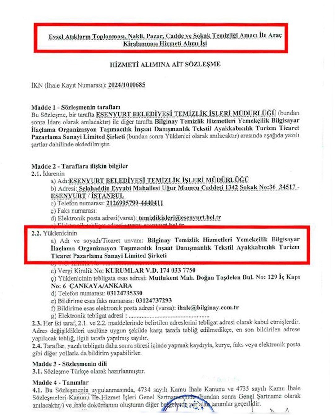 Esenyurt Belediyesi araç kiralama ihalesini yalanladı
