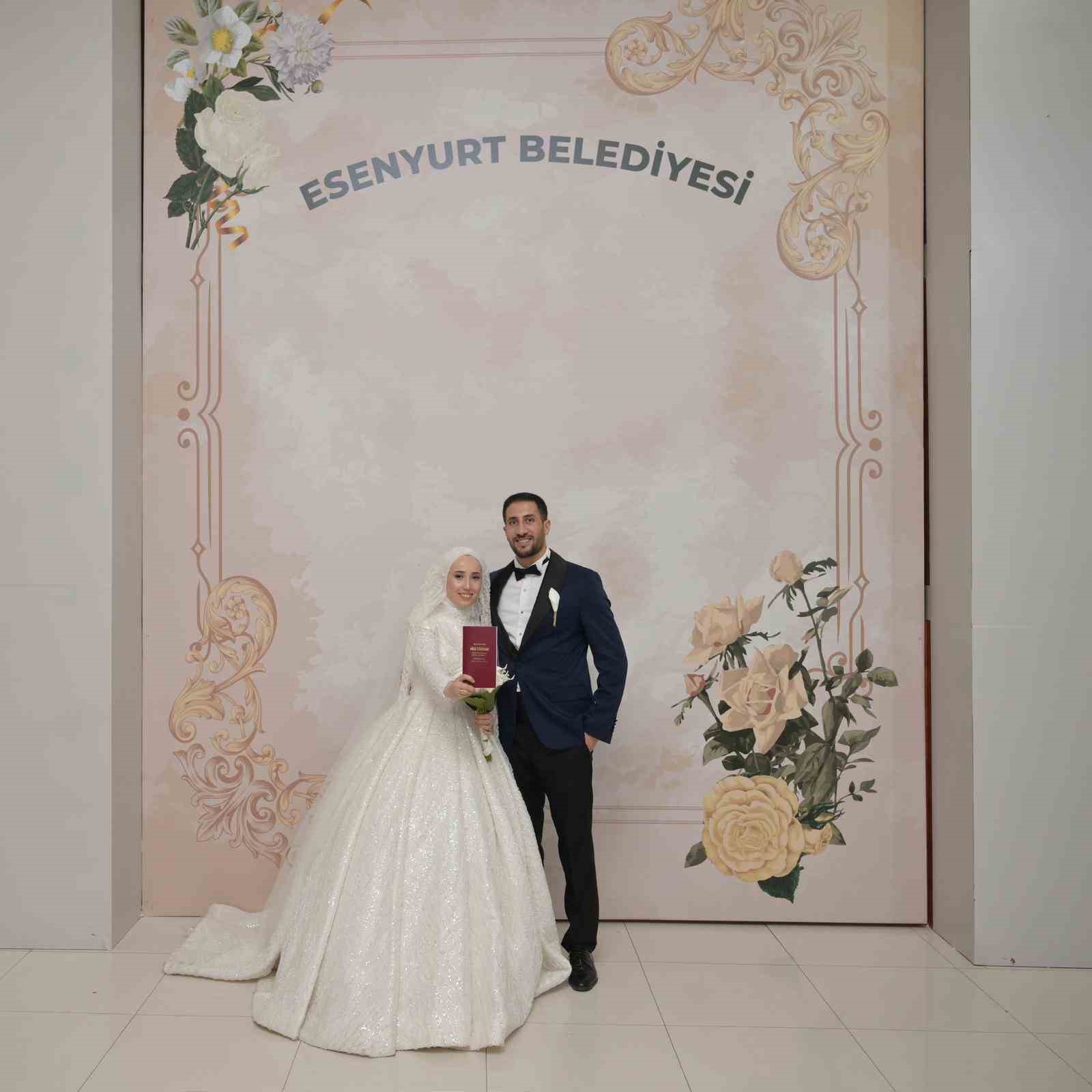 Esenyurt nikah sarayı yeni yüzüyle çiftleri karşılıyor
