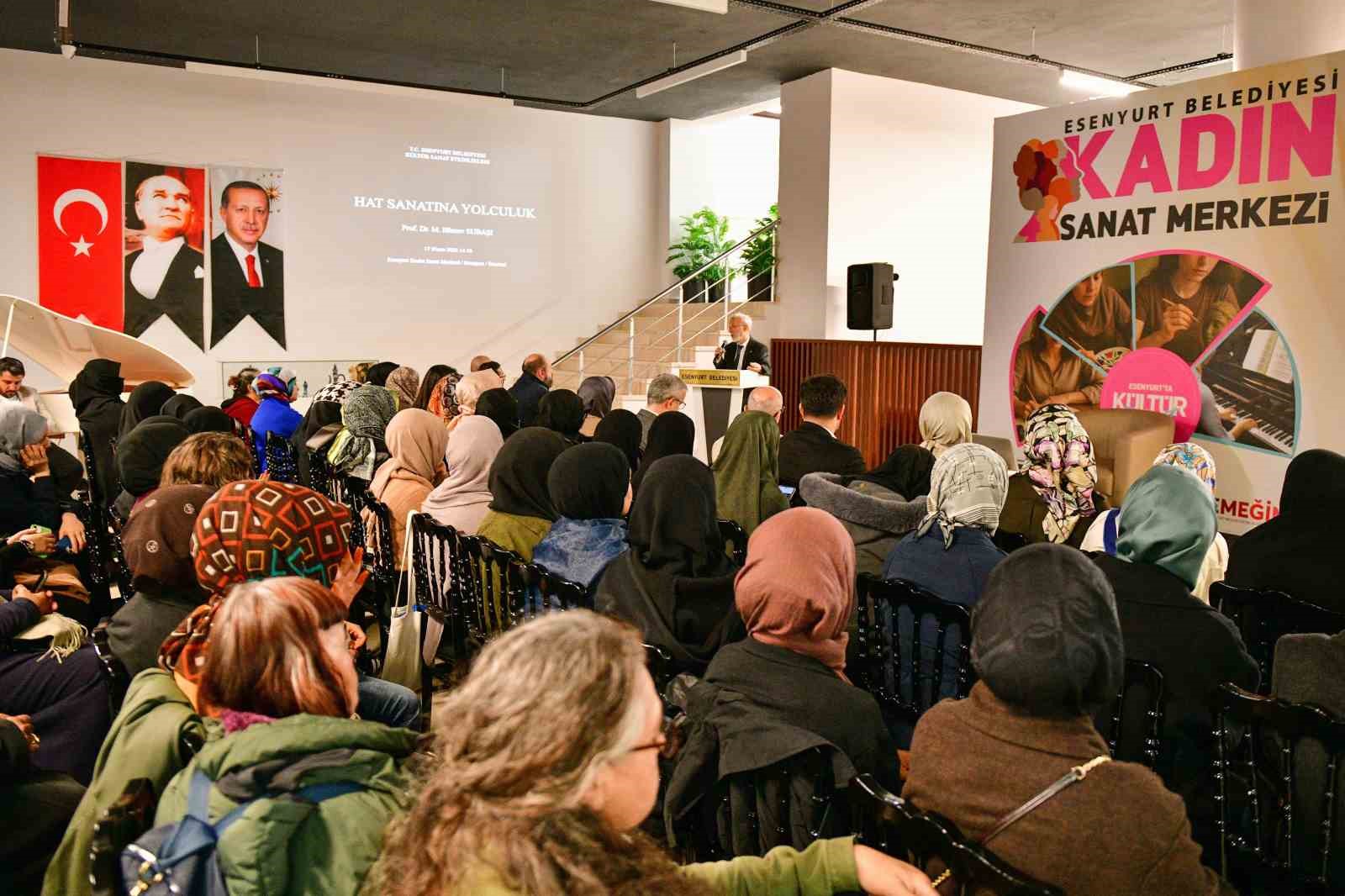 Esenyurt’ta hat sanatı söyleşisi yoğun ilgi gördü
