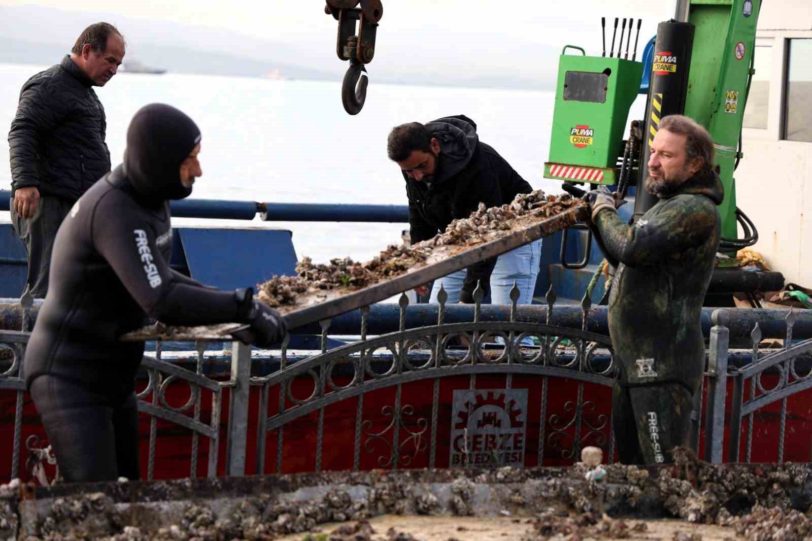 Eskihisar Sahili’nde ekosistemi canlandıracak dip temizliği yapıldı
