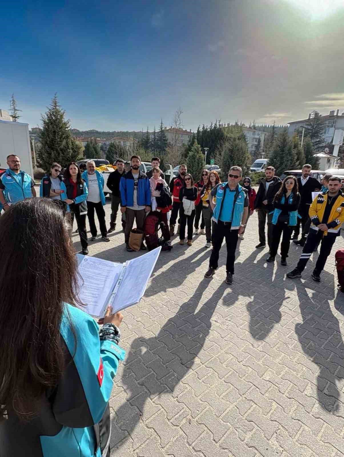 Eskişehir’de 45 personelin katılımıyla UMKE tatbikatı gerçekleştirildi
