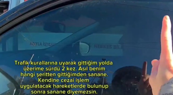 Eskişehir’de seslerin yükseldiği gergin trafik tartışması kamerada
