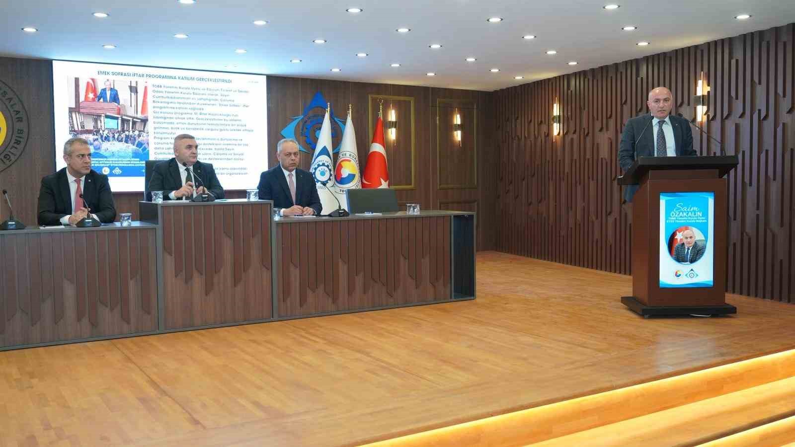 ETSO Mart ayı Meclis Toplantısı yapıldı: UR-GE projelerinde Türkiye birinciliği vurgulandı
