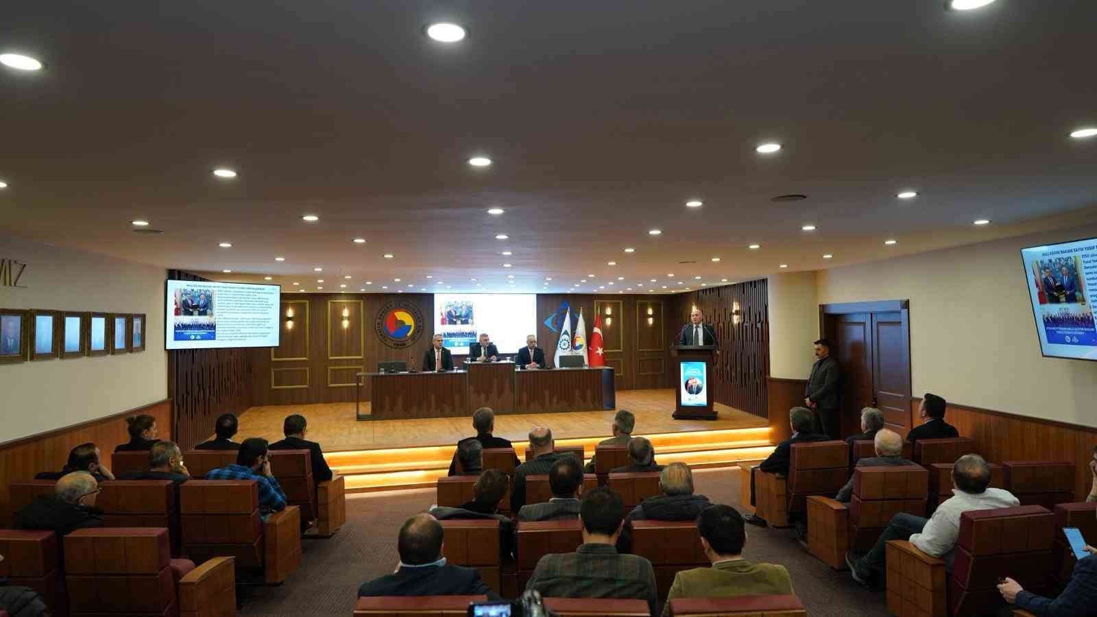 ETSO Mart ayı Meclis Toplantısı yapıldı: UR-GE projelerinde Türkiye birinciliği vurgulandı
