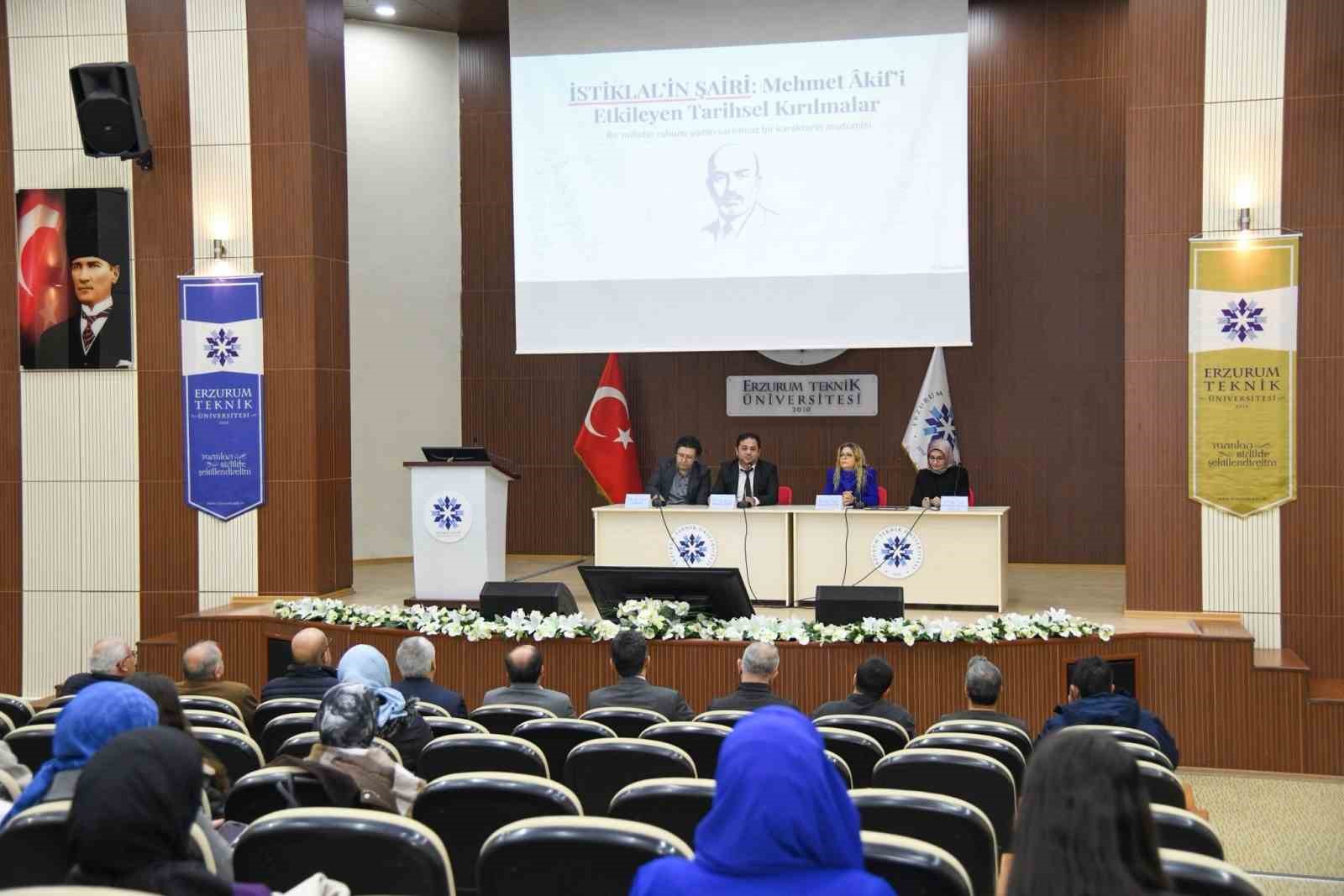 ETÜ’de "İstiklal Marşı’nın Kabulünün 105. yılı ve Mehmet Akif Ersoy" paneli düzenlendi
