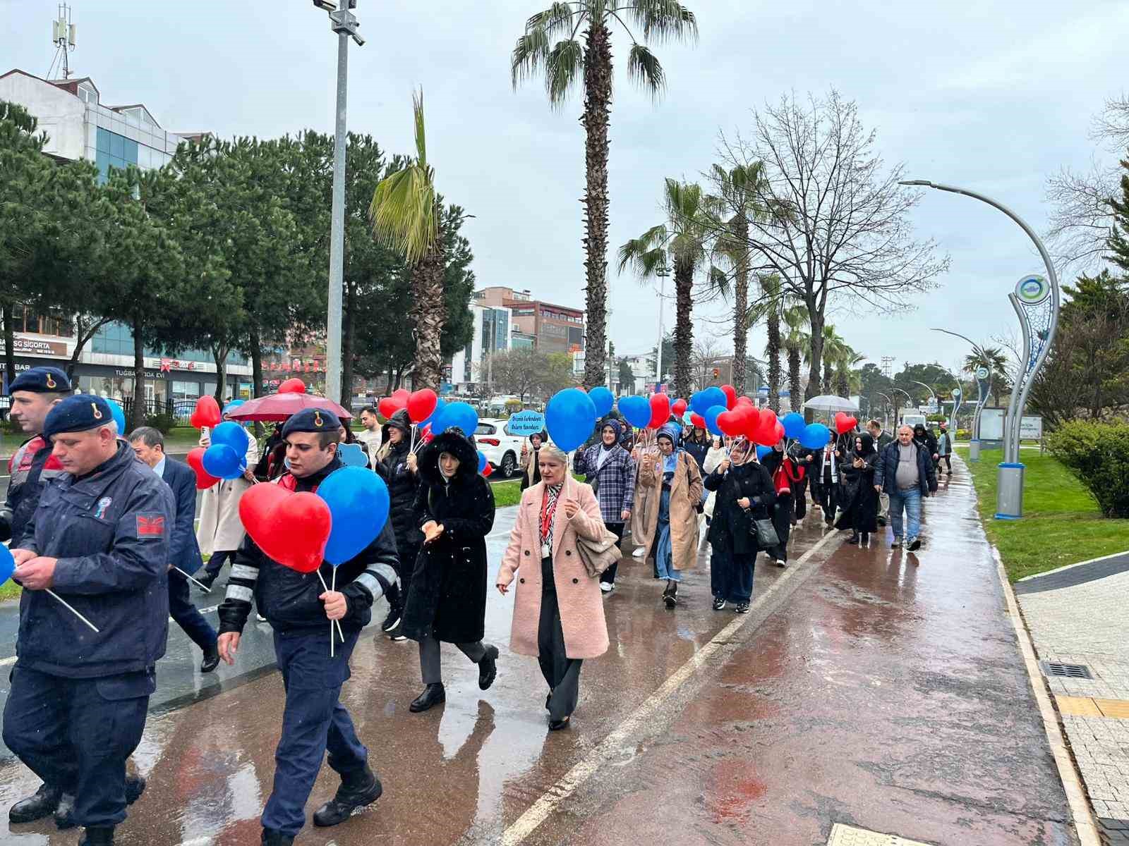 Fatsa’da otizm için farkındalık yürüyüşü
