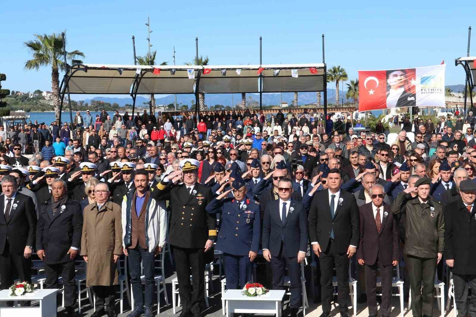 Fethiye’de Şehit Fethi Bey, 112. Şehadet Yılı’nda anıldı
