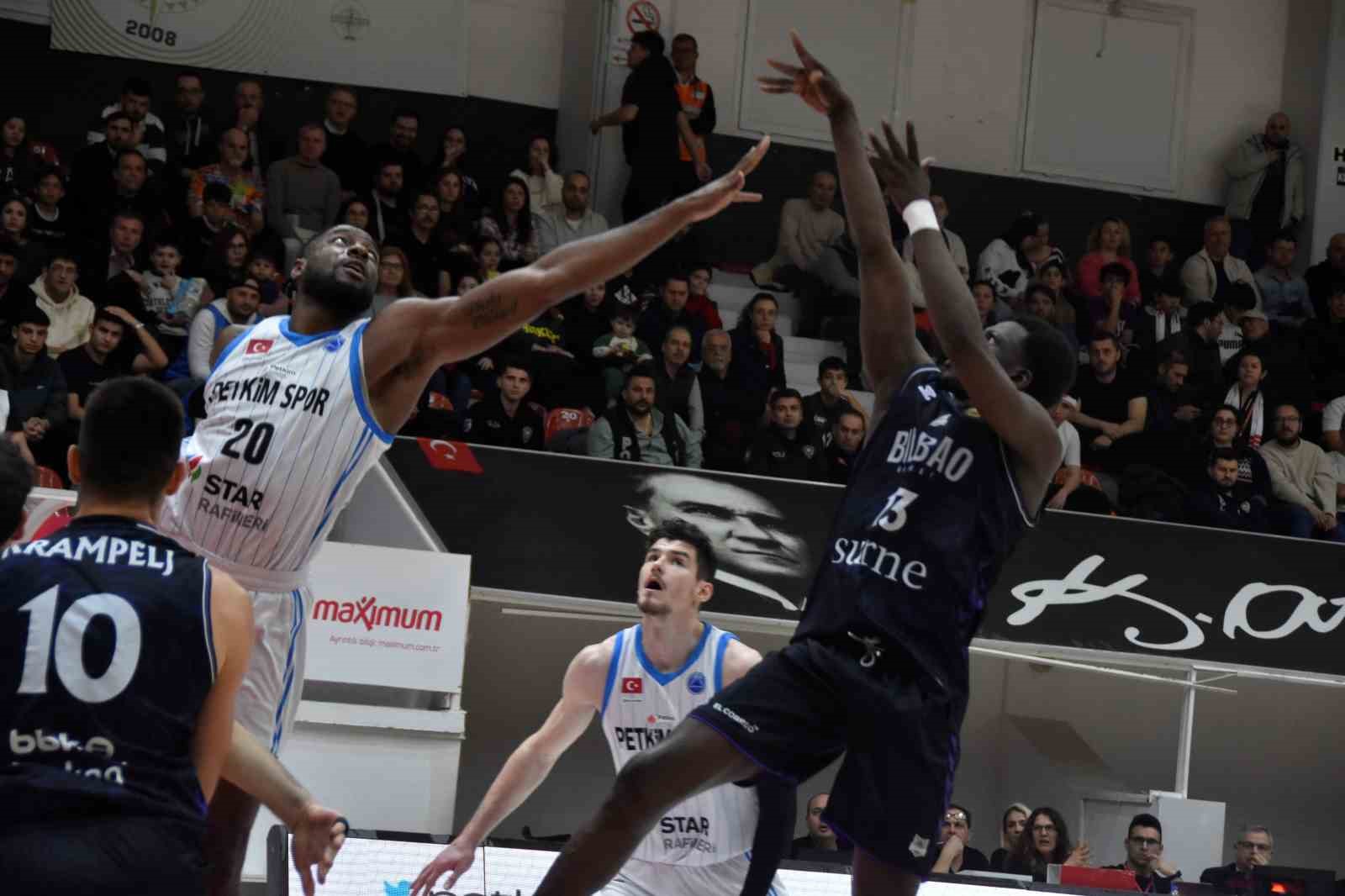 FIBA Avrupa Kupası: Aliağa Petkimspor: 69 - Surne Bilbao Basket: 77
