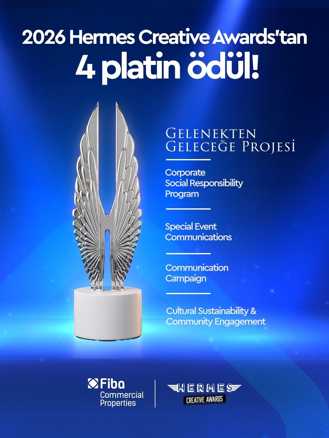 Fiba CP’ye Hermes Creative Awards’tan 4 platin ödül
