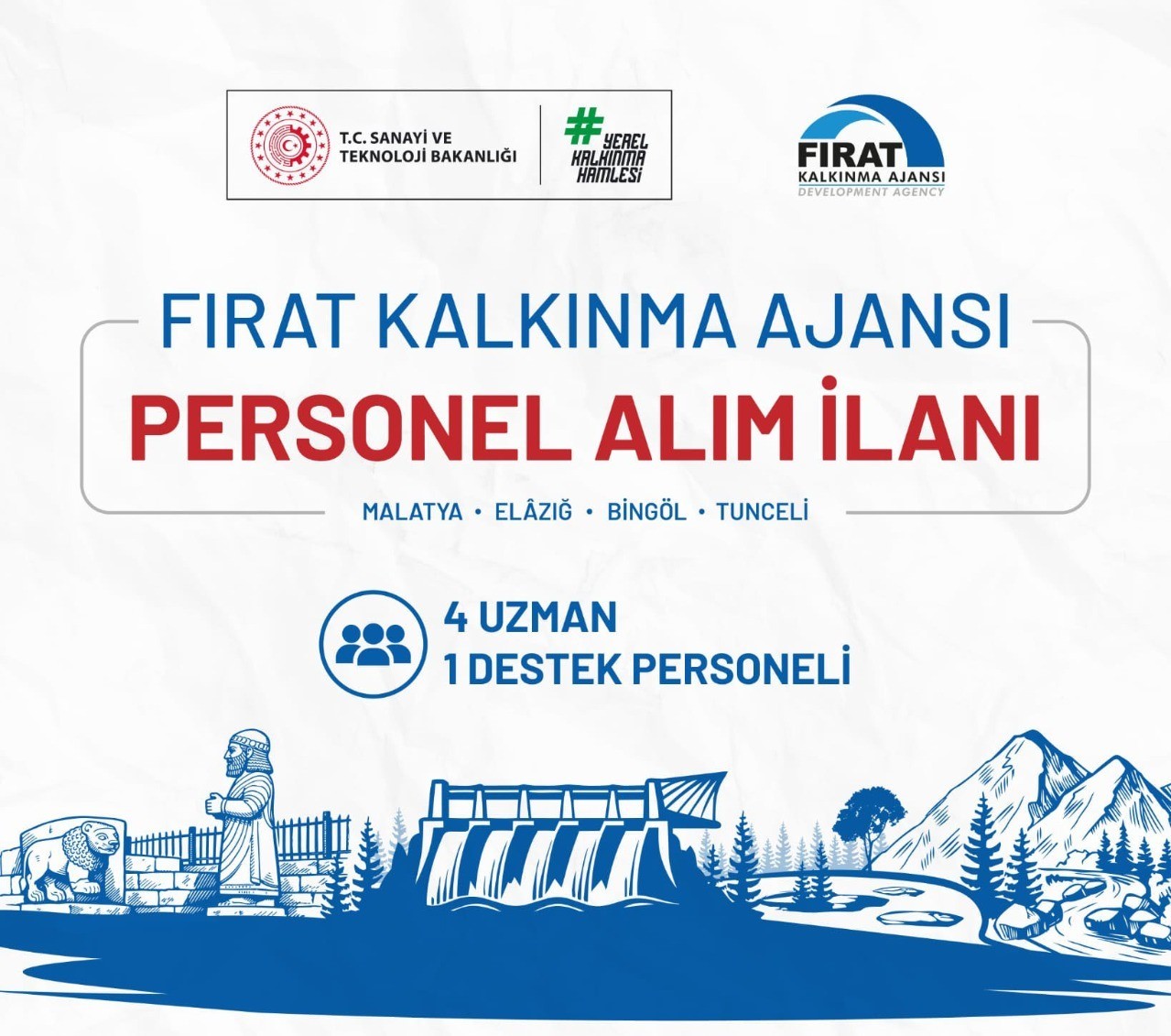 Fırat Kalkınma Ajansı personel alımı yapacak
