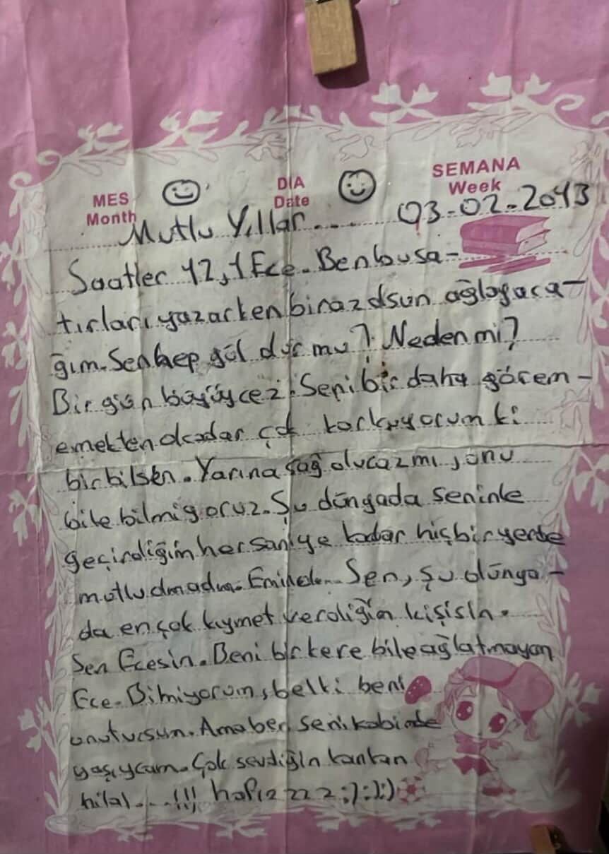 Fırlayan lastiğin hayattan kopardığı Hilal’den geriye o satırlar kaldı
