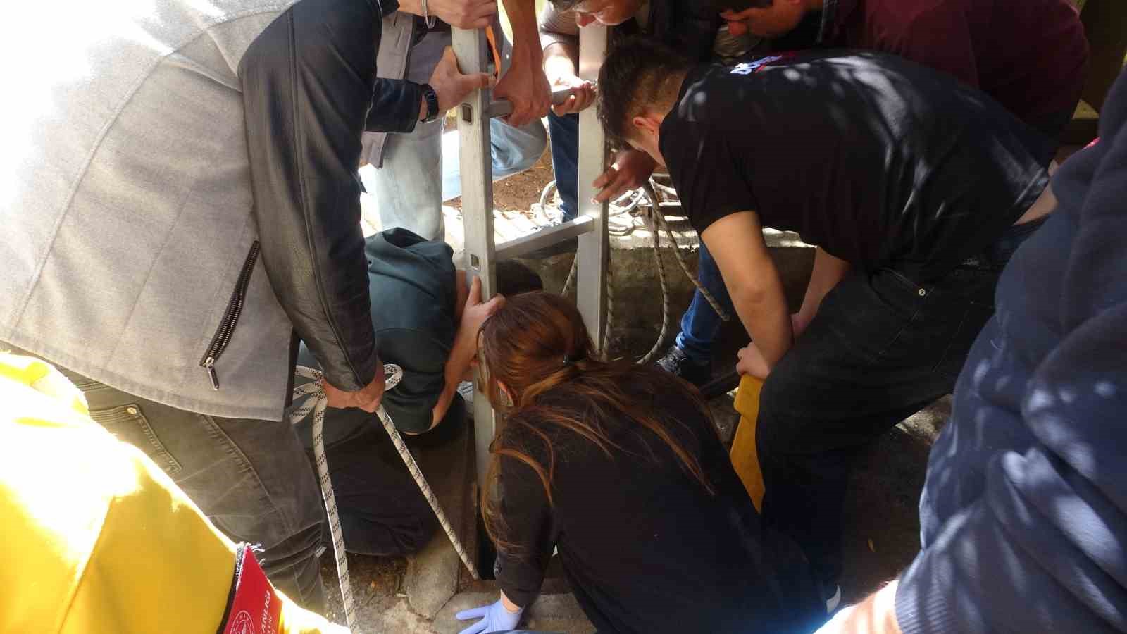 Foseptik çukuruna düşen 10 yaşındaki çocuk operasyonla kurtarıldı
