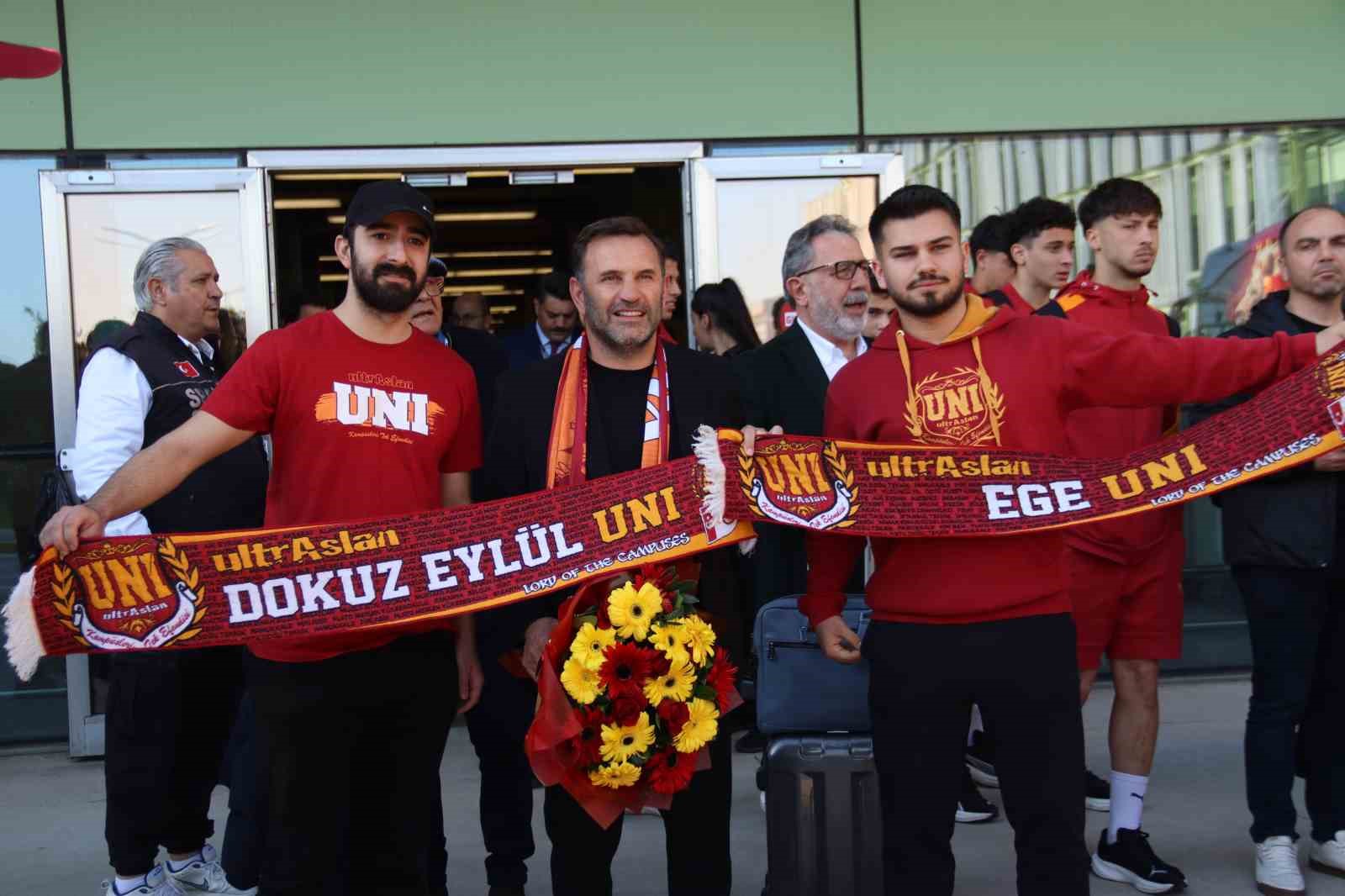 Galatasaray kafilesi İzmir’de
