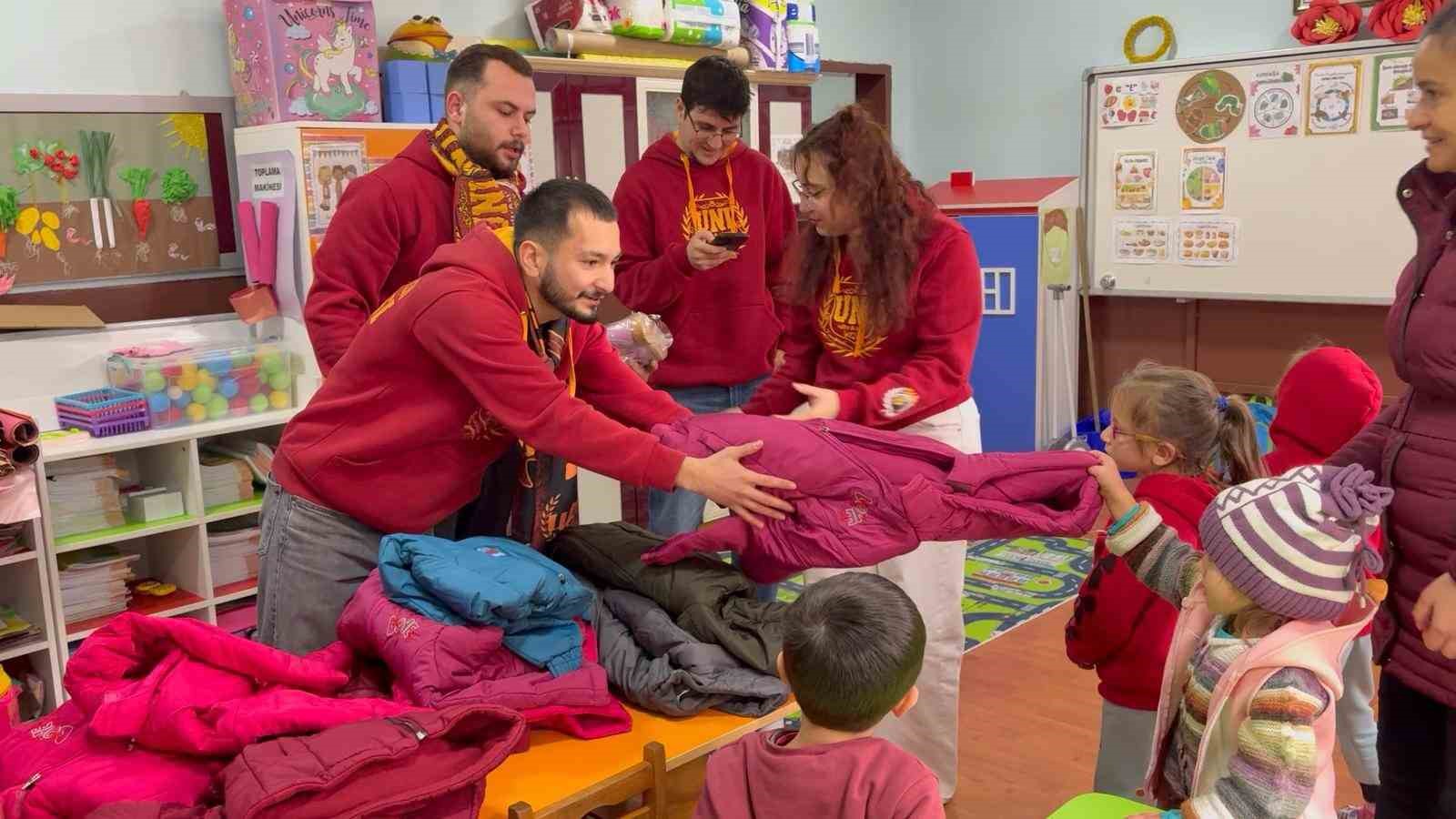 Galatasaray taraftar grubundan, Giresun’da köy okuluna anlamlı yardım
