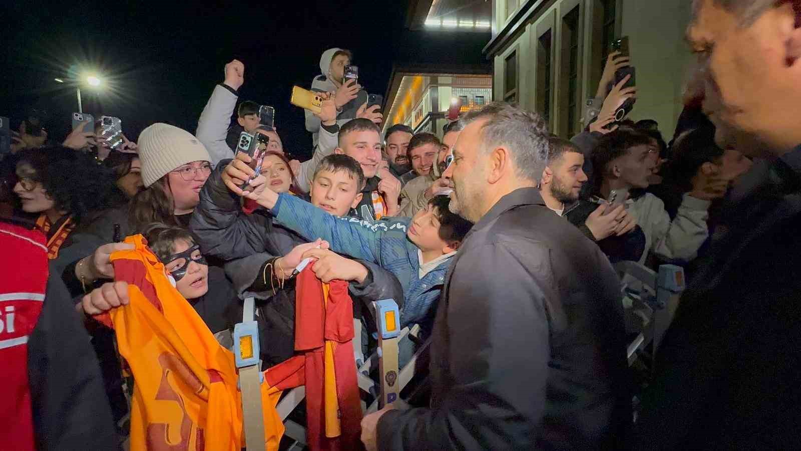 Galatasaray’a, Rize’de coşkulu karşılama
