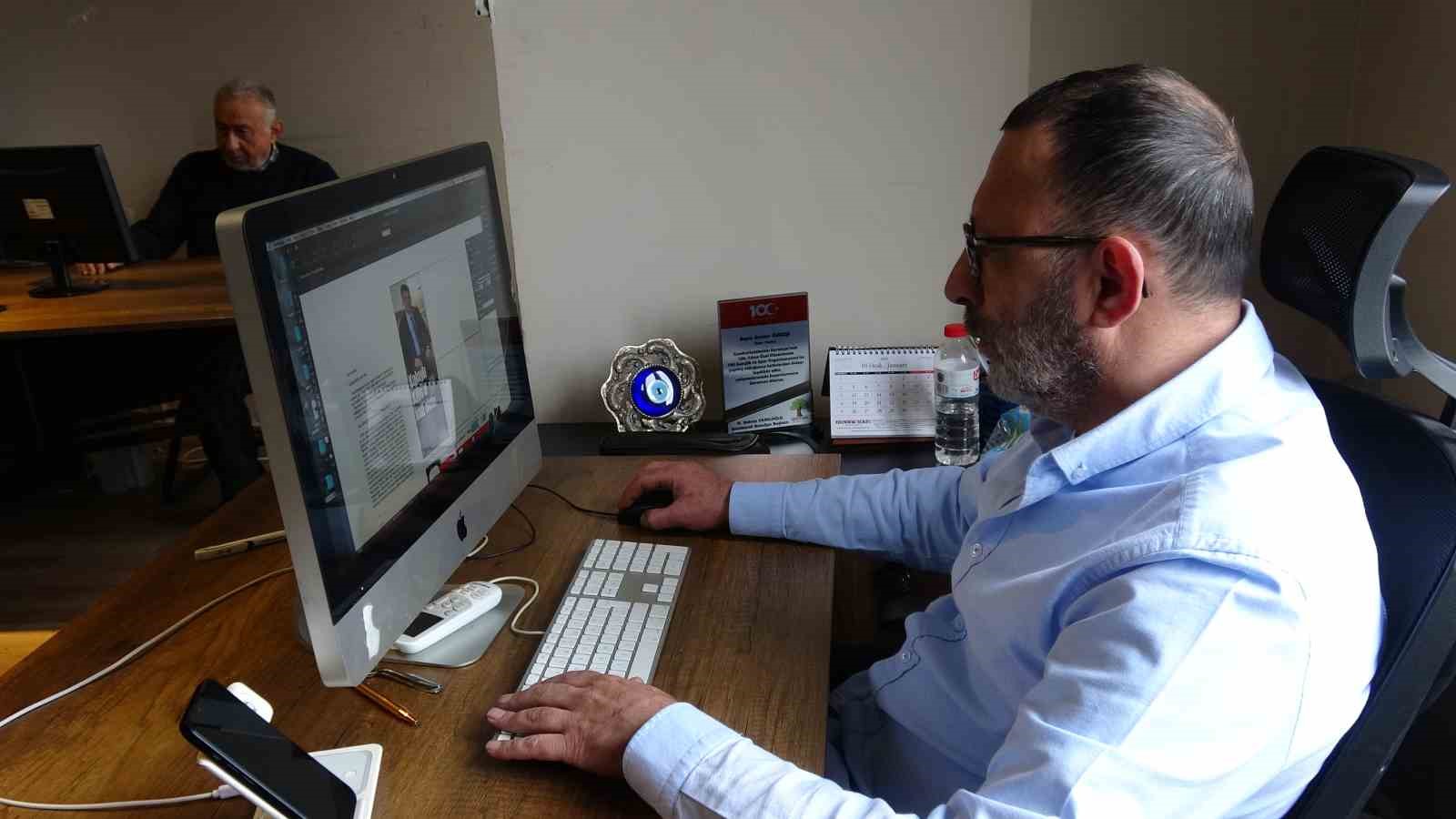 Gazeteci baba ve 2 çocuğu aynı mesleği yapmanın gururunu yaşıyor
