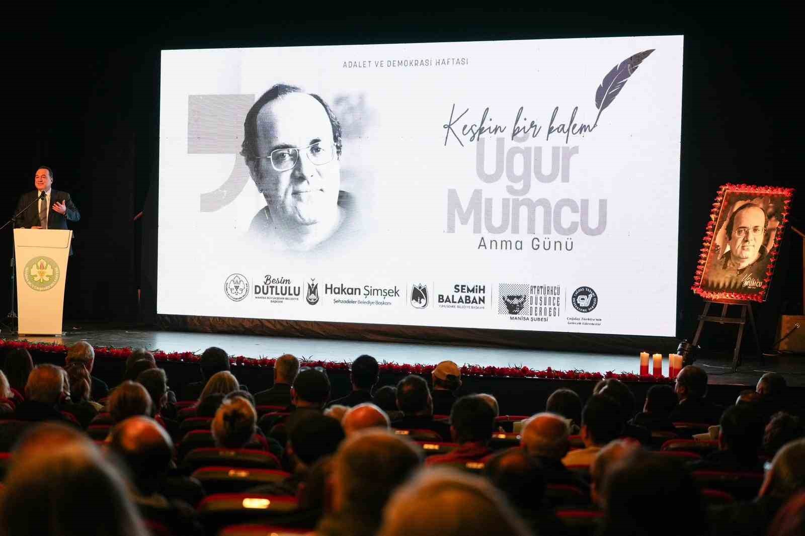 Gazeteciliğin keskin kalemi Uğur Mumcu Manisa’da anıldı
Gazeteciliğin keskin kalemi Uğur Mumcu Manisa’da anıldı