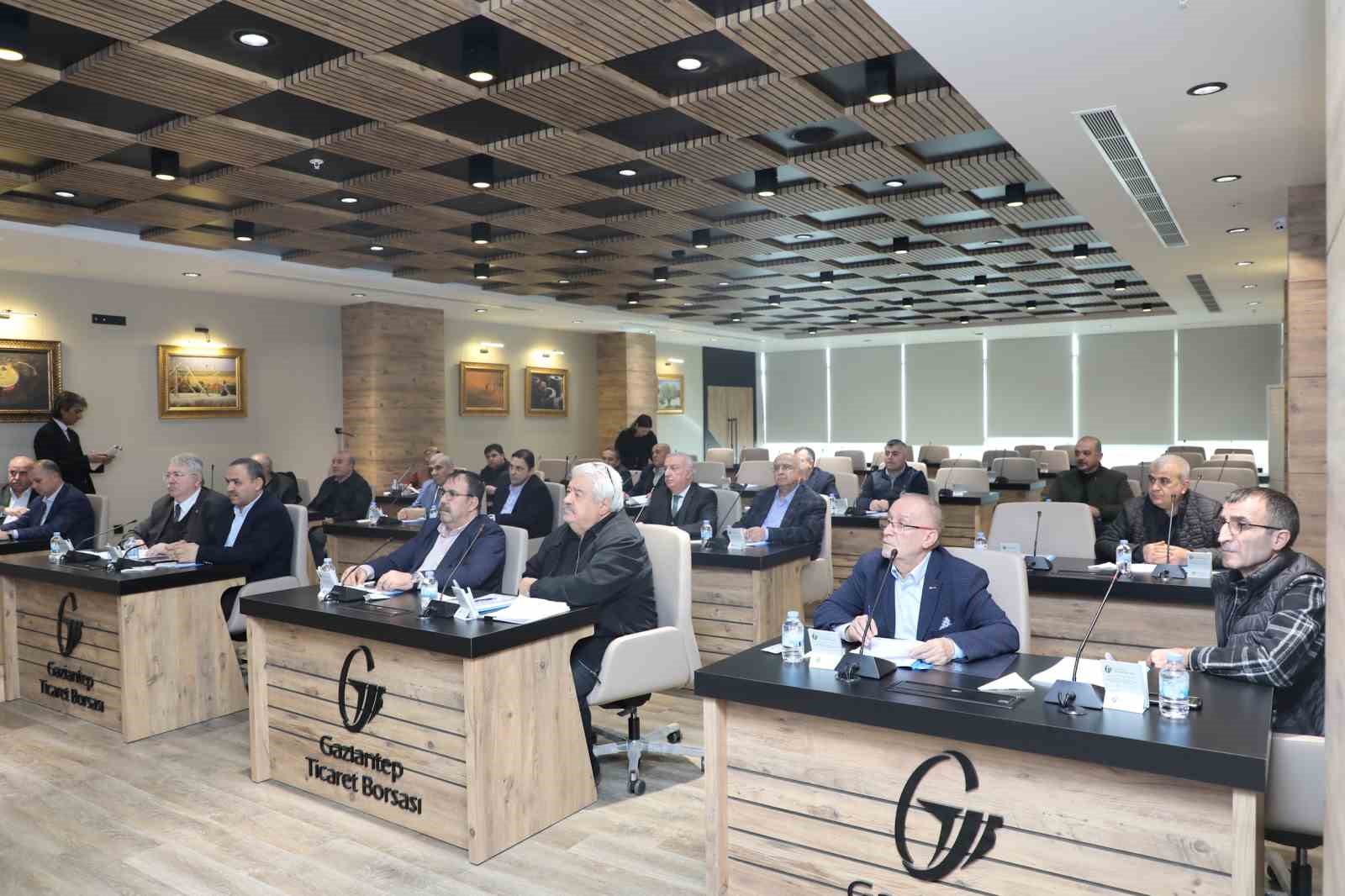 Gaziantep Ticaret Borsası Şubat Ayı Olağan Meclis Toplantısı gerçekleştirildi
