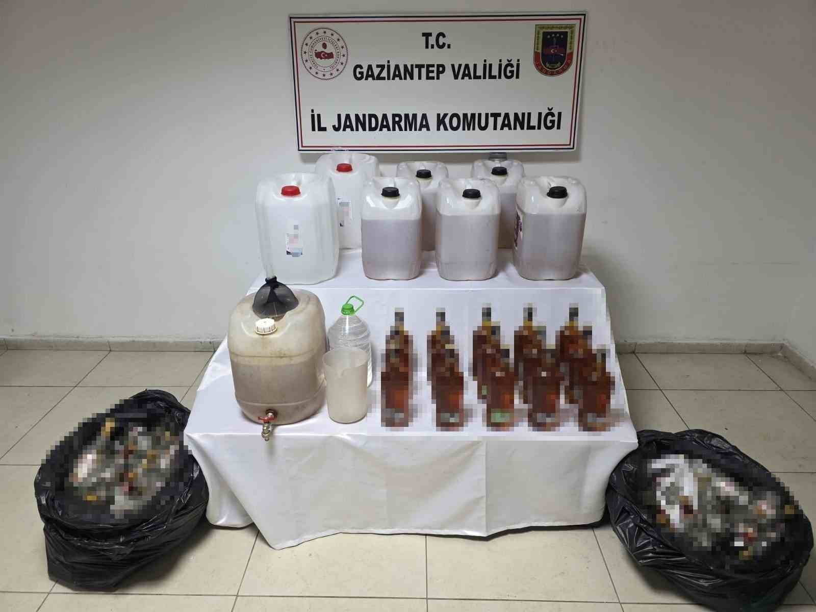 Gaziantep’te 135 litre sahte alkol ele geçirildi: 1 gözaltı
