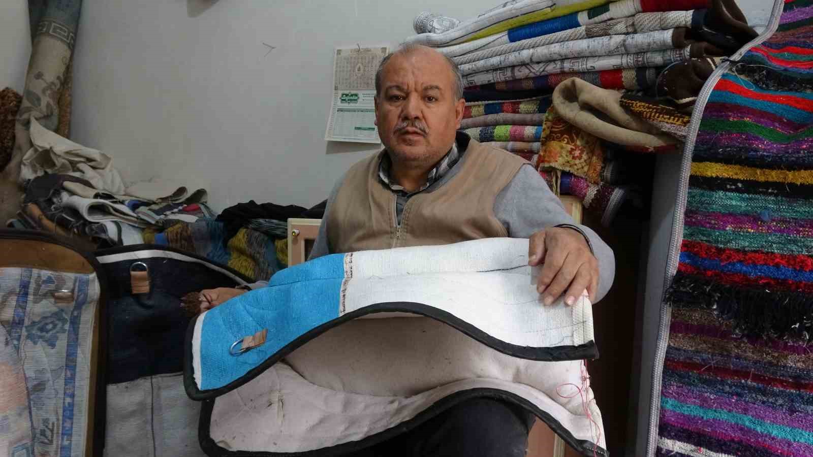 Gaziantep’te 45 yıllık semerci ustası mesleğini yaşatmaya çalışıyor

