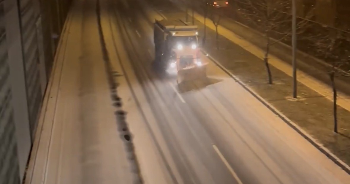 Gaziantep’te beklenen kar yağışı etkisini göstermeye başladı
