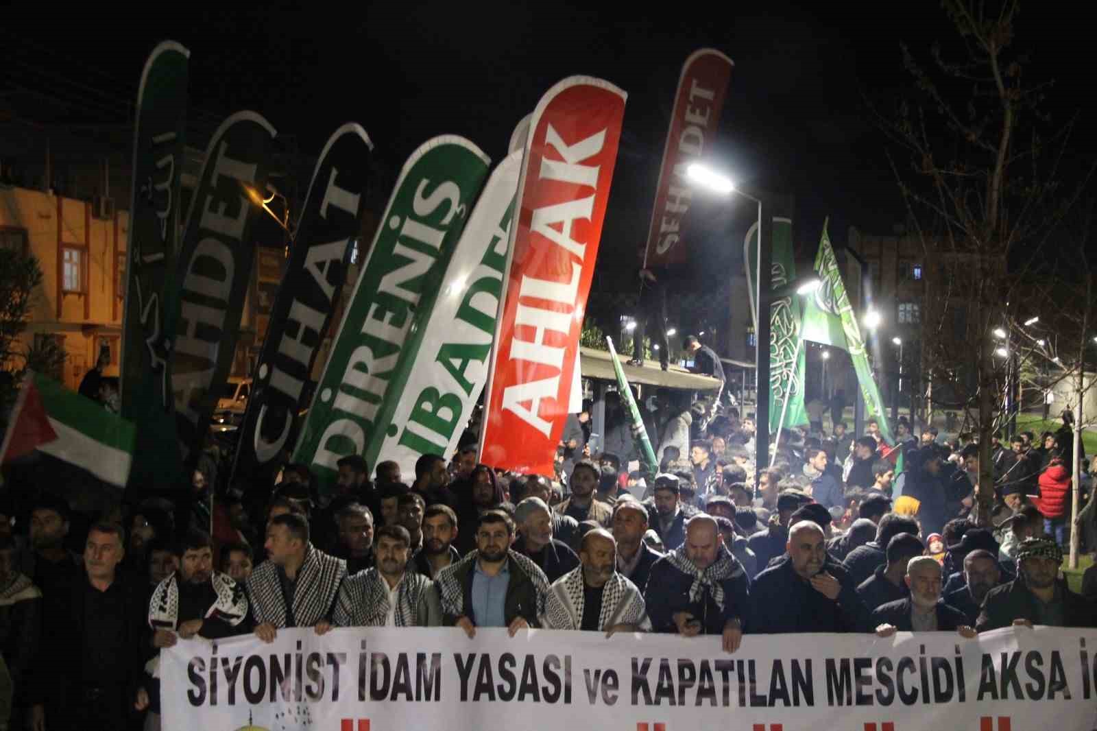 Gaziantep’te Filistin’e destek yürüyüşü düzenlendi
