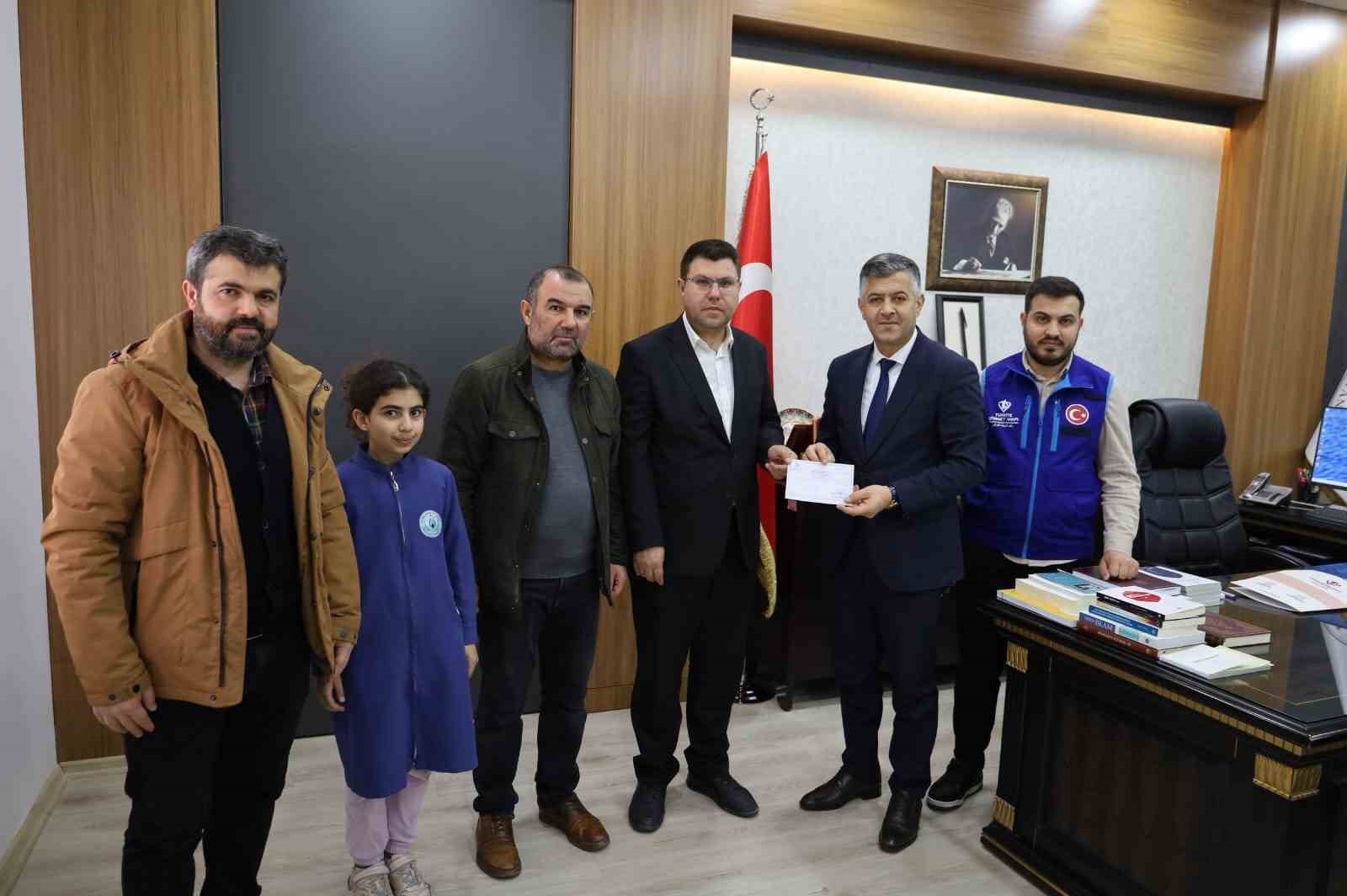 Gaziantep’te imam hatip öğrencilerinden Filistin’e anlamlı destek
