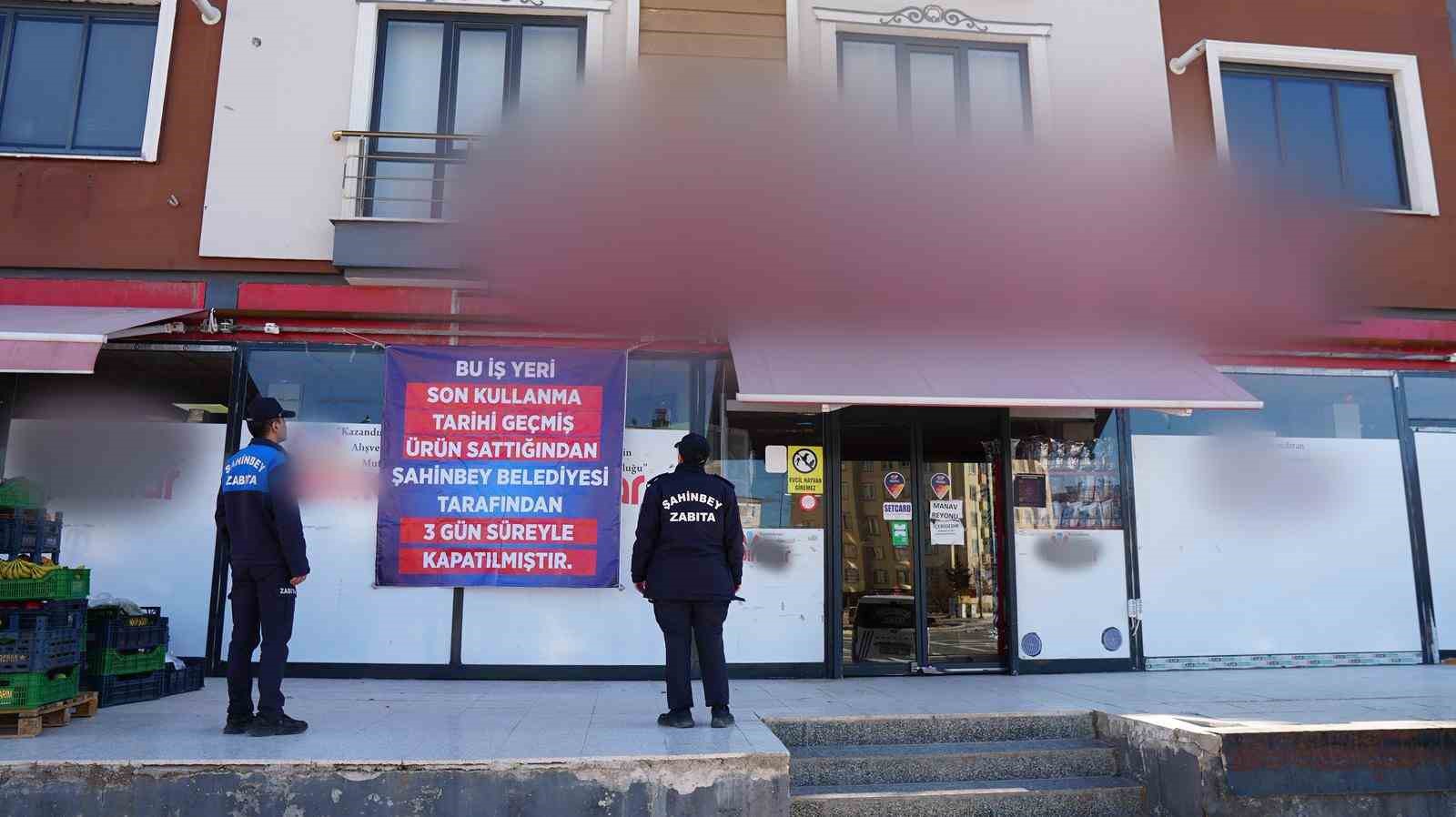 Gaziantep’te tarihi geçmiş ürün satan 3 market 3’er gün süreyle kapatıldı
