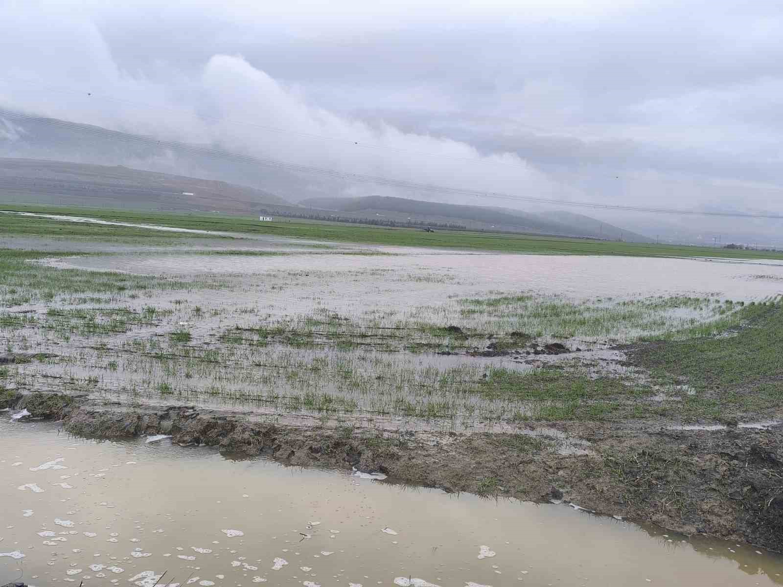 Gaziantep’te tarım arazileri su altında kaldı
