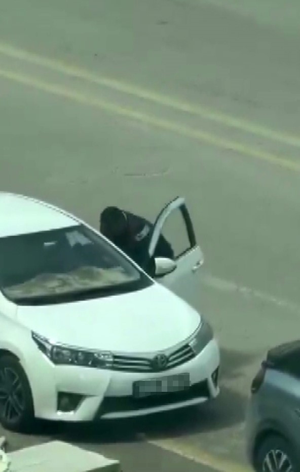 Gaziantep’te trafikte yaşanan şiddet olayı cep telefonu kamerasında
