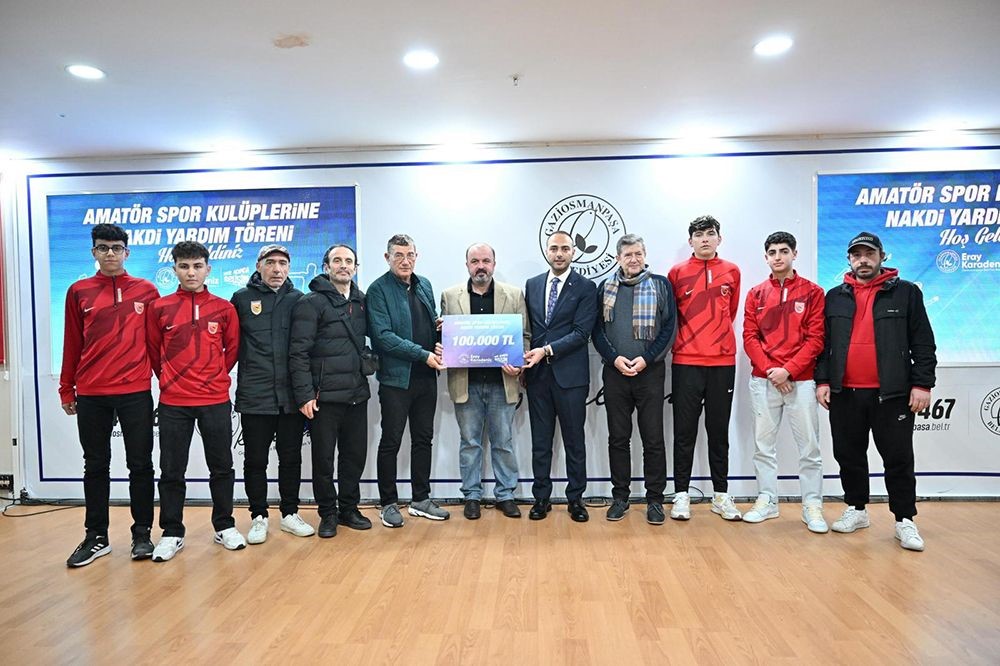 Gaziosmanpaşa Belediyesinden spor kulüplerine 2 buçuk milyon liralık nakdi destek
