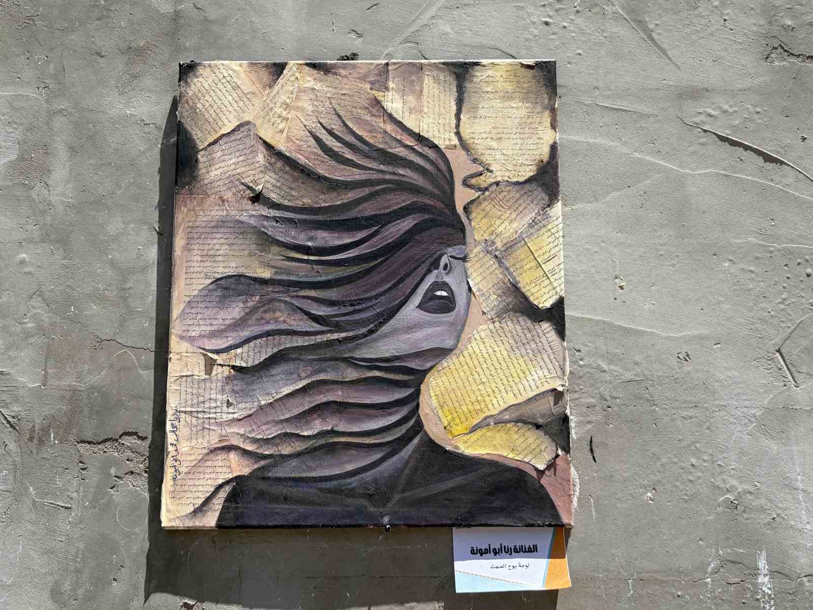 Gazze’de 64 sanatçı savaşın acı izlerini eserlerine taşıdı
