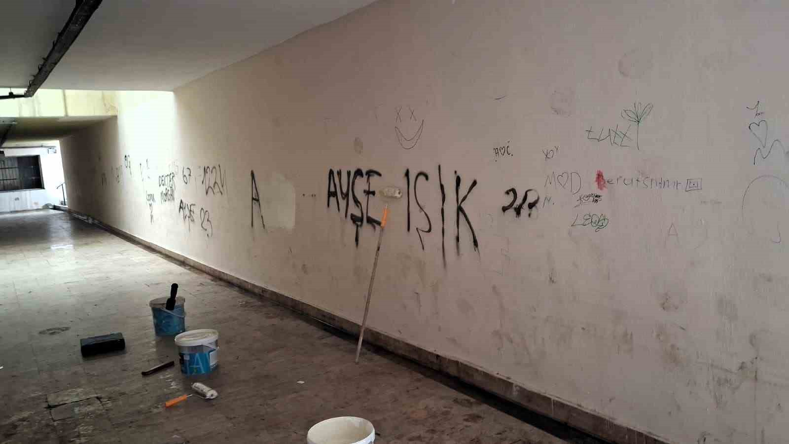 Gebze’de alt geçitte bakım ve onarım çalışması yapıldı
