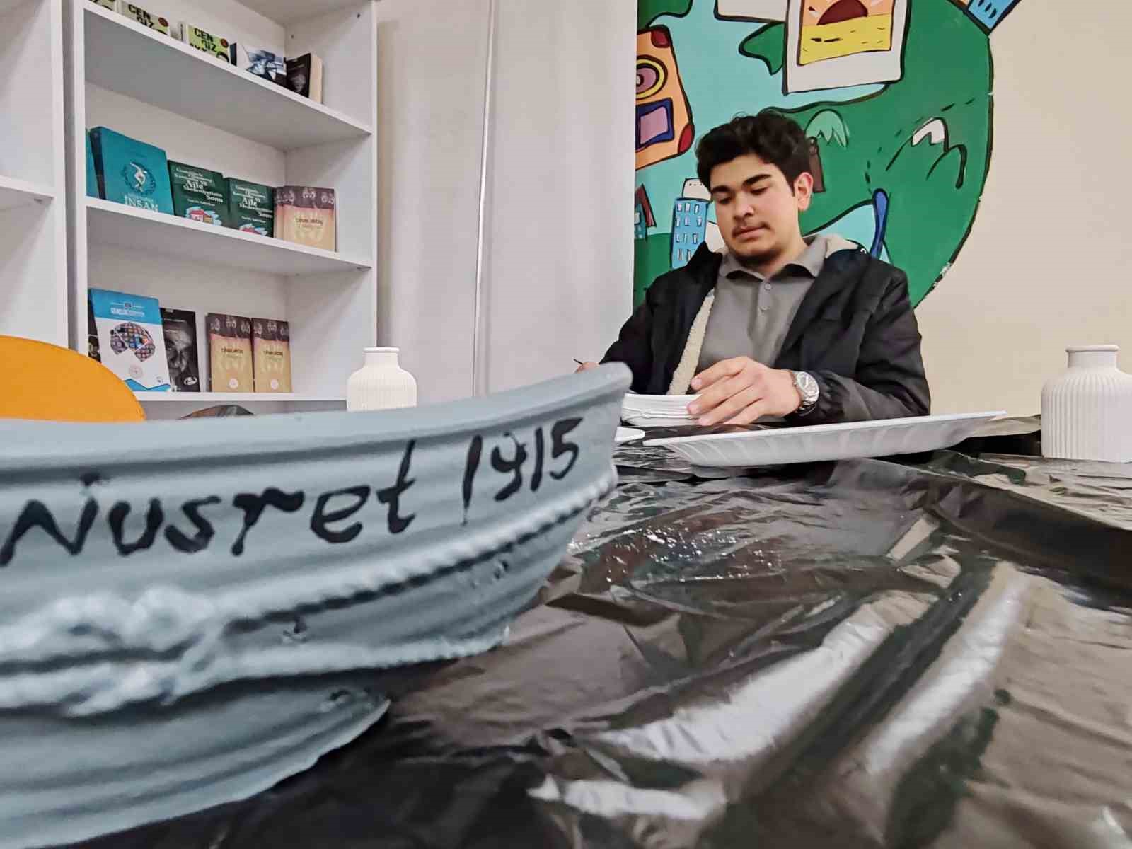 Genç ellerden "Nusret 1915" dokunuşu Menteşe’de seramik atölyesiyle tarih canlandı
