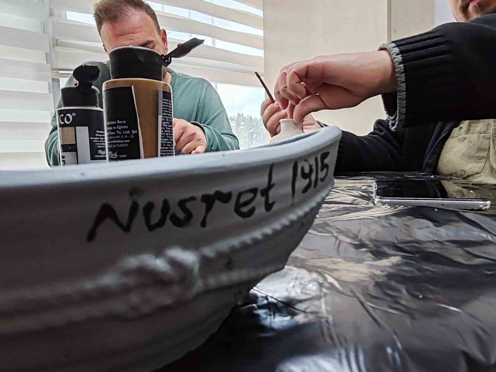 Genç ellerden "Nusret 1915" dokunuşu Menteşe’de seramik atölyesiyle tarih canlandı
