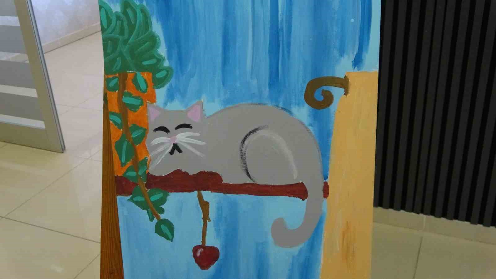 Genç yetenek Alya, ilk kişisel resim sergisini sanatseverlerle buluşturdu
