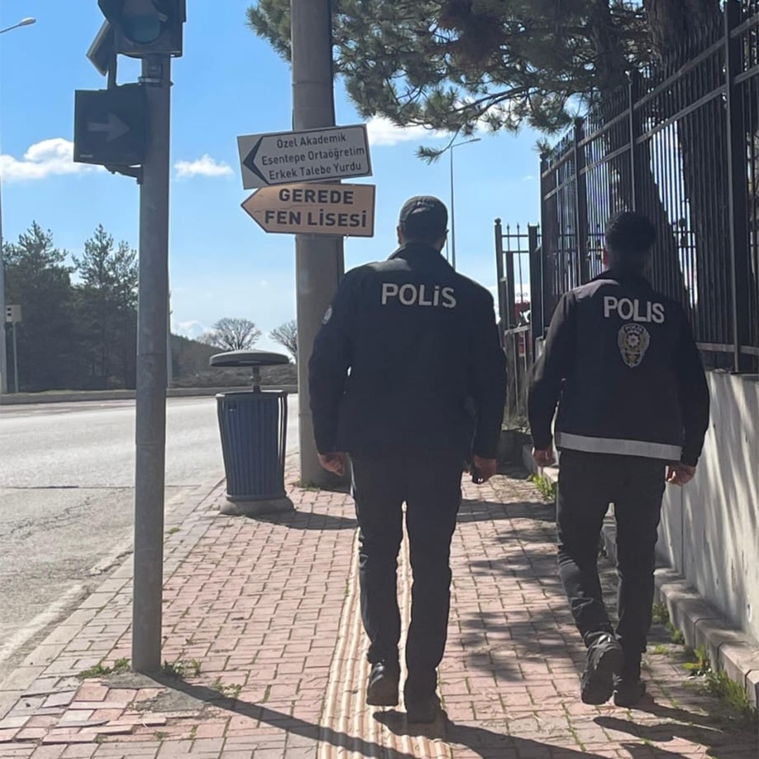 Gerede’de okul çevrelerinde denetimler sıkılaştırıldı
