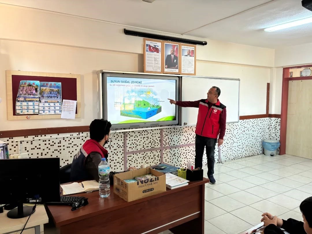 Germencik’te öğrencilere su verimliliğinin önemi anlatıldı
