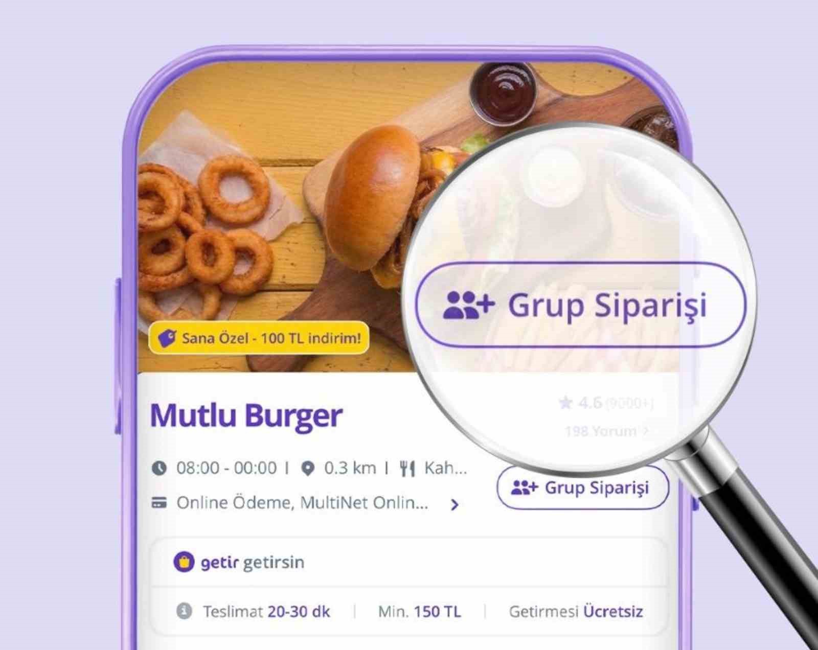 GetirYemek, grup siparişi özelliği kullanıma sundu
